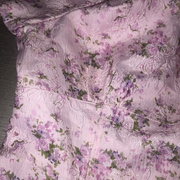 HYACINTH HOUSE
Pink Jacquard Empire Ella Mini Dress Size L - Picture 15 of 16